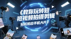 教你玩转短视频拍摄剪辑,轻松拍出手机大片
