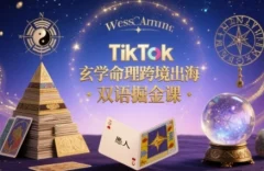 TikTok玄学命理跨境出海双语掘金课,手把手教你用命理知识精准直击海外用户痛点