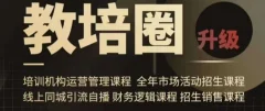 旺仔爸爸教培圈课程(运营/管理/招生/引流全套课程),同城引流自播方案