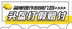 最新头盔打假赔付玩法,一单利润几百+(仅揭秘)