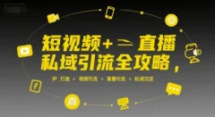 短视频+直播私域引流全攻略,IP打造 +视频引流 +直播引流 +私域沉淀
