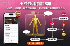 花生的书桌-小红书训练营15期,从定位、到起号、到变现全路径,带你快速打通爆款任督二脉