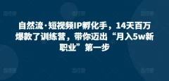14天百万爆款了训练营,带你迈出“月入5w新职业”第一步