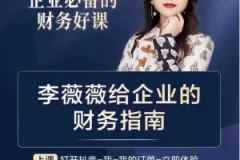 李薇薇给企业的财务指南-老板财务总监高管必看
