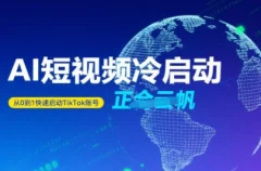 正合·Tiktok Ai短视频快速冷启动,从0到1快速启动的账号