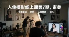 李觅青人像摄影线上课第7期,审美-前期策划-拍摄-人像精修-调色