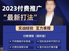 淘宝付费全系列金牌系列,2023付费起流量最新打法,涵盖面广