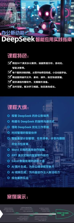 AI办公新动能:DeepSeek智能应用案例实战指南289元