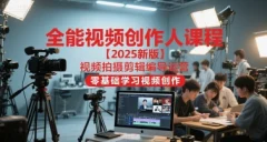 2025王松傲寒全能视频创作人课,视频拍摄剪辑编导运营,零基础学习视频创作