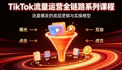 TikTok流量运营全链路系列课程