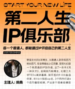 第二人生ip俱乐部:10节ip打造课,精准定位+爆款拆解+吸粉人设设计全课程