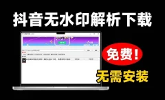抖音解析下载工具v1.4软件版+网页版一键去水印保存