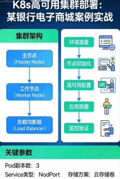 K8s高可用集群部署:基于某银行电子商城k8s部署案例实战