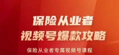 保险从业者视频号爆款攻略,保险从业者专属视频号课程量身定制引流与成交路径