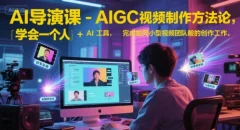 AI导演课-AIGC视频制作方法论,学会一个人+AI工具,实现导演梦