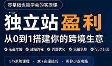 刘老师·5节课跑通独立站盈利全流程