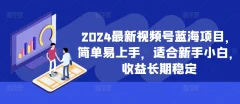 2024最新视频号蓝海项目,简单易上手,适合新手小白,收益长期稳定