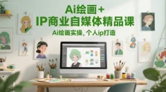 Ai绘画+IP商业自媒体精品课,Ai绘画实操个人ip打造