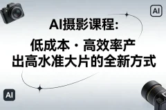 AI摄影课程,低成本高效率产出高水准大片的全新方式