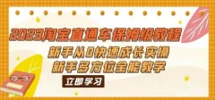 2023淘宝直通车保姆级教程:新手从0快速成长实操,新手多方位全能教学
