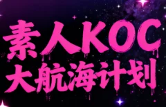 超萌素人右豹KOC大航海计划,10-30天速成的素人变内容达人实操课