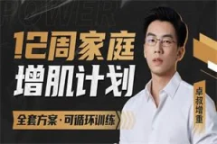 卓叔增重《12周家庭增肌循环计划》【完结】瘦子必备