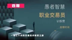 愚者智慧《职业交易员训练营》四期