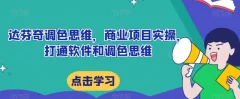 达芬奇调色思维,商业项目实操,打通软件和调色思维