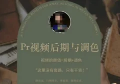PR视频后期PS与调色视频颜值=后期+调色