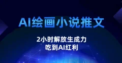 AI绘画小说推文,2小时解放生产力,吃到AI红利【揭秘】