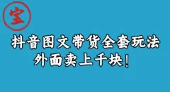 宝哥抖音图文全套玩法,外面卖上千快