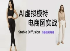 AI虚拟模特电商图实战,AI绘画Stable Diffusion 0基础到精通