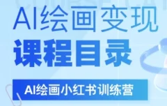 AI绘画小红书训练营,DeepSeek绘画+小红书自媒体变现全流程