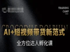 AI+短视频带货新范式,全方位达人孵化课