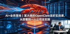 AI+业务落地某大佬的OpenClaw小龙虾实战课,从部署到一人公司全实操