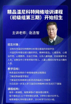 温尼科特网络培训课程(初级组第三期)
