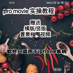 漆十二美食摄影,25节promovie实操高手课