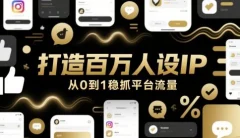 打造百万人设IP,从0到1稳抓平台流量