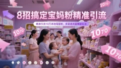 8招搞定宝妈粉精准引流,精准引流10万本地母婴粉,多渠道流量爆破玩法