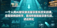 一个人用Ai做实体流量获客系统实战课,全程保姆级教学