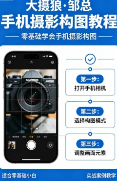 大摄狼·邹总 手机摄影构图教程,零基础学会手机摄影构图