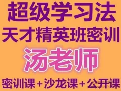汤世声超级学习法天才精英班教学视频记忆宫殿记忆法